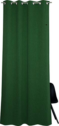 ESPRIT Ösen Vorhang grün Blickdicht • Gardinen Vorhang 2er Set • Ösenschal 140 x 250 cm Harp • 100% Polyester