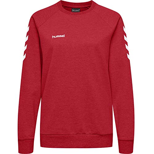 Hummel Damen Pullover Go Cotton Sweatshirt Woman 203507 True Red S
