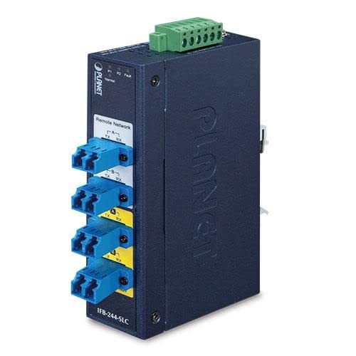 Planet Industrial 2-Channel Optical Fiber Bypass Switch w/ 4X, IFB-244-SLC (Fiber Bypass Switch w/ 4X LC Single Mode)