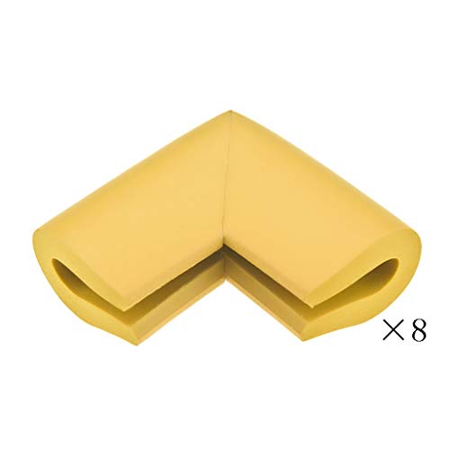 AnSafe Tischkantenschutz, U-Typ for Glasecken Kind Sicherheit Schutz Weiches Material (5 Farben Optional) (Color : Wood)