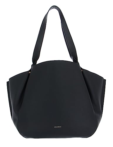 Coccinelle Coccinellesoft Wear Handbag Double Grainy Leather Noir/Brule