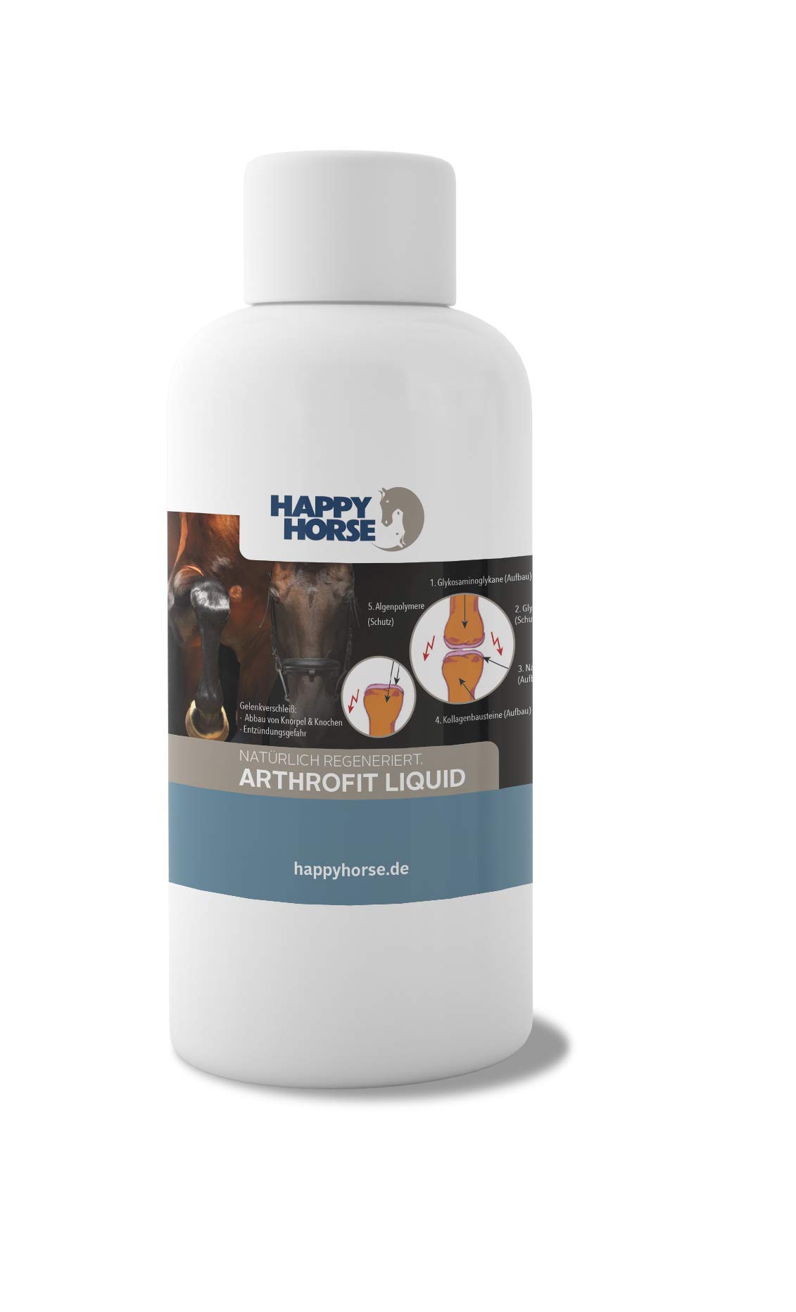 Arthro Fit Liquid Bei Arthrose & Co. - Mit Hyaluronsäure flüssig & MSM & Glucosamin-HCl für Pferde