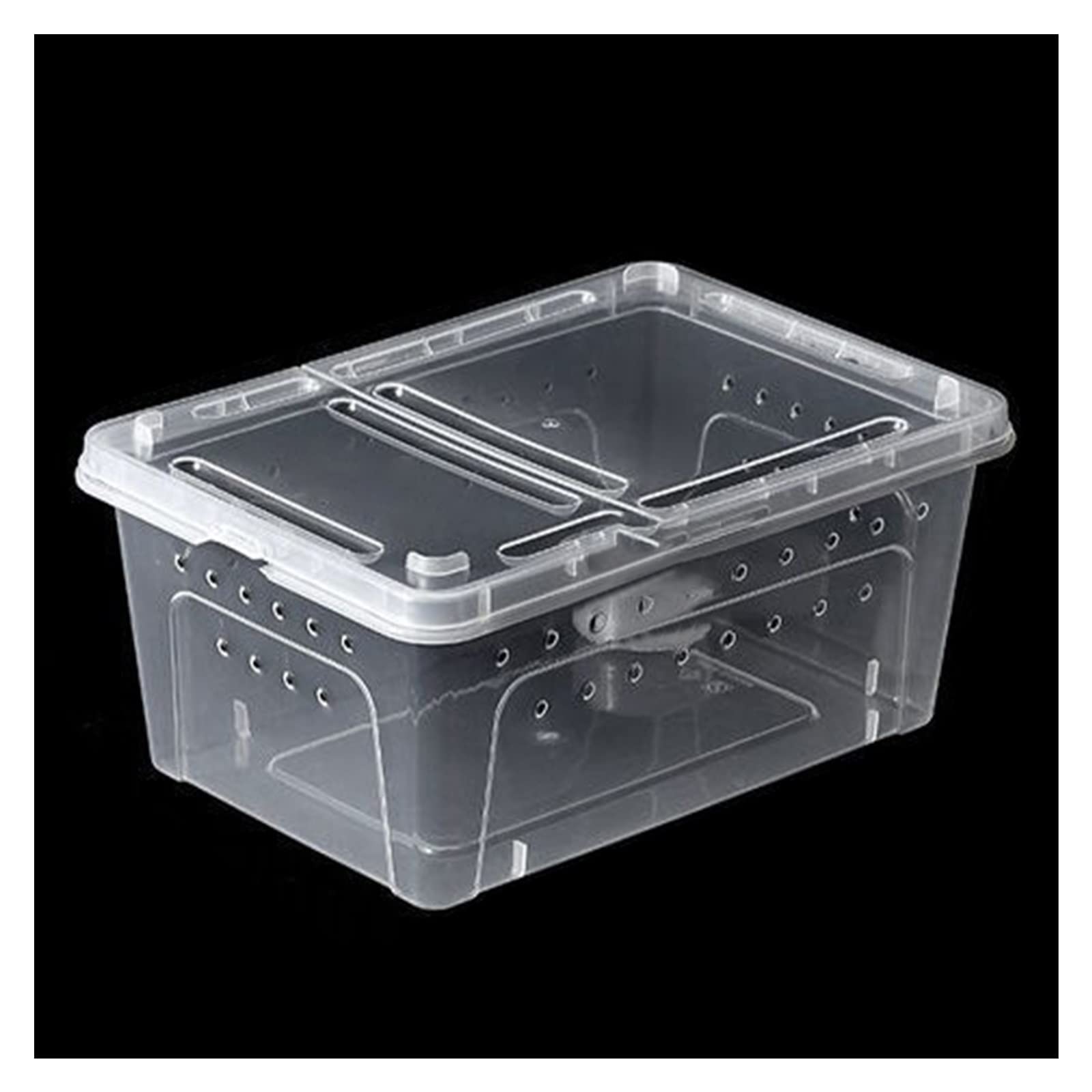 HEIMP Reptilien-Futter-Terrarium-Box Schildkröten-Eidechsen-Futterbox Lebensraum-Zucht transparentes PP Reptilien-Box Eidechsen-Box Box Schlangenfutter-Futter-Transportbehälter Tierlebensraum-Käfig-Fu