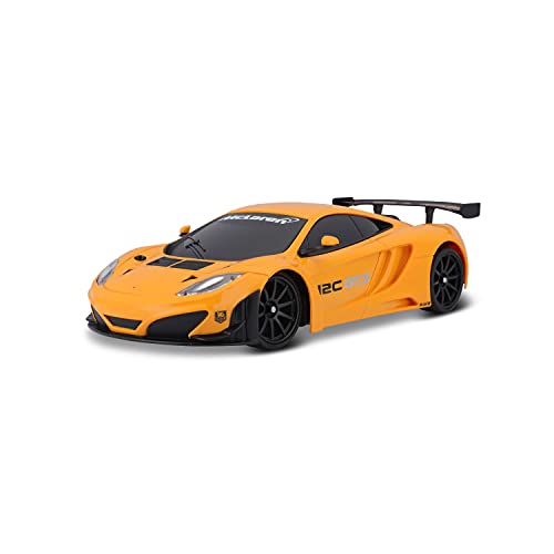 Bauer Spielwaren Tech R/C McLaren 12C GT3: Ferngesteuertes Auto im Maßstab 1: 24, 2,4 GHz, mit Pistolengriff-Steuerung, ab 5 Jahren, 20 cm, orange (582336)