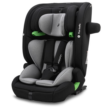 Osann Flux Isofix Kindersitz, i-Size von 76 bis 150 cm, mitwachsend Kindersitz Auto Isofix- Grey Melange
