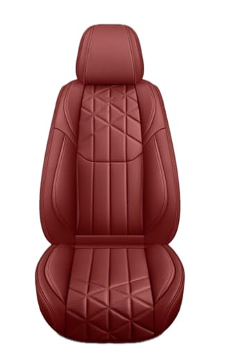 VAEVEN Auto Sitzbezüge für Audi S8 D3 / 4E 2008 2009 2010, Vollständig Umzingelt Wasserdichtes Komfortabler Atmungsaktiv Porosität Vorne und Hinten Full Set Auto Sitzbezüge,D Red