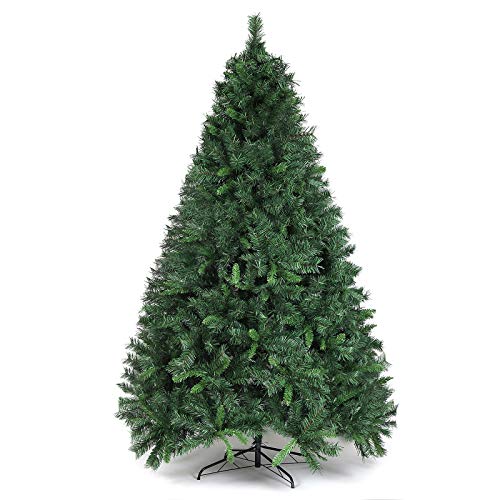 SALCAR Künstlicher Weihnachtsbaum 210 cm, Tannenbaum Künstlich mit Handschuhen und Metallständer, Christbaum als Weihnachtsdeko Innen
