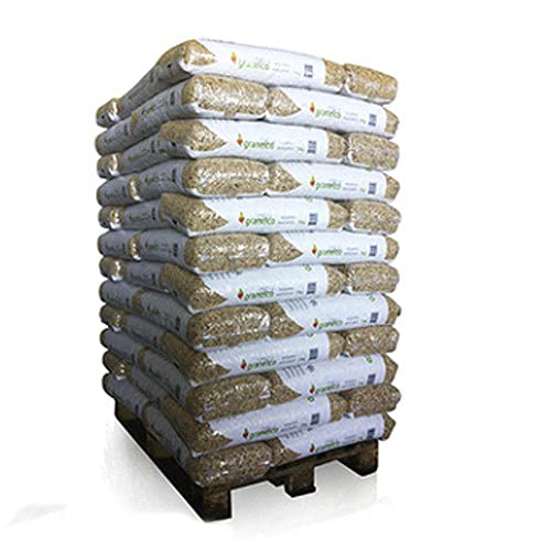 Holzpellets 70 x 15kg 6mm volle Palette- Kaminpellets Heiz Pellet - ohne Bindemittel & chemischen Zusätzen