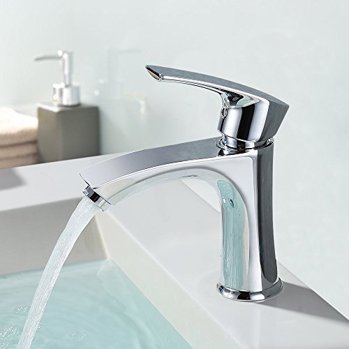 Homelody Wasserhahn Bad Waschbecken Mischbatterie Badarmatur Waschtischarmatur Einhandmischer Waschtisch Armatur f. Badezimmer