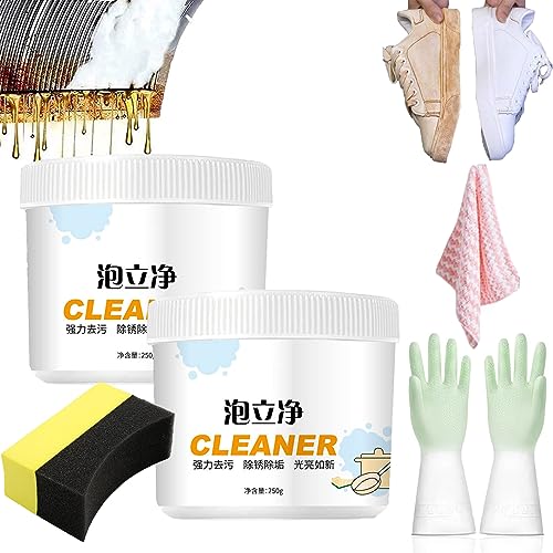 Donubiiu Leistungsstarker Allzweck-Pulverreiniger Für Die Küche, Powerful All-Purpose Cleaning Powder, Schaumrostentferner, Allzweck-Reinigungspulver für die Küche (250G, 2PCS)