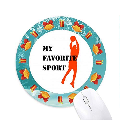 Wie Sport Fitness Balanced Basketball Mousepad Round Rubber Maus Pad Weihnachtsgeschenk