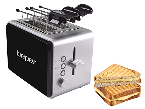 Beper BT.001N Toaster, Schwarz
