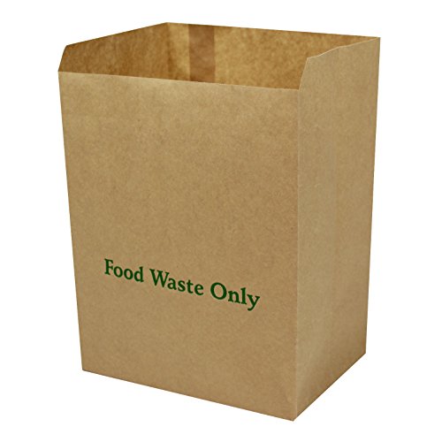 All-Green 8 Liter (8L) kompostierbare Papiermüllsäcke, 100 Müllsäcke