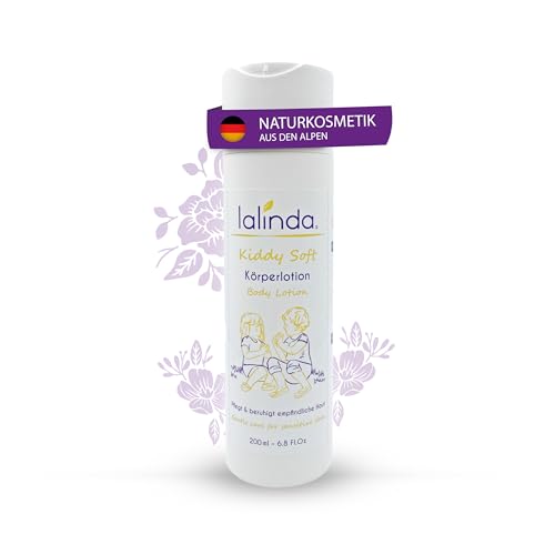 lalinda - Naturkosmetik Bodylotion für Kinder und Babys Leichte Creme zur Pflege von trockener Haut für sehr empfindliche Haut geeignet 200ml