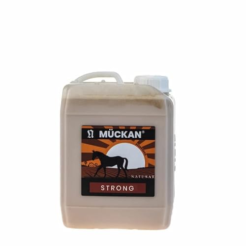 Natusat Mückan Strong - Desodorierender Schutz zur Hautpflege für Pferde (2500 ml) (Vorher Mückan Bremse)