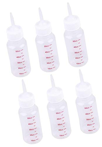 Nobranded Flüssigkeits-Stillflasche für Hunde, Welpen, Katzen, Kätzchen, 50 ml (6 Stück)
