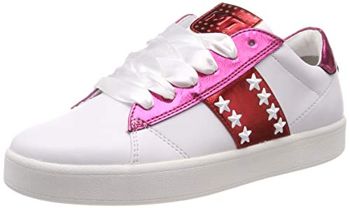 MARCO TOZZI Damen 2-2-23708-32 Sneaker, Weiß (White/Pink Met 104), 39 EU