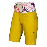 Ocun W Sansa Shorts Gelb - Bequeme Trendige Damen Baumwoll Klettershorts, Größe L - Farbe Yellow Antique Moss