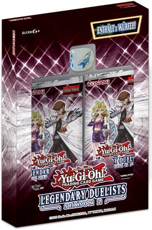 A YuGiOh! Legendary Duelists: Season 2 | DEUTSCH | Yu-Gi-Oh! Karten NEU | + Arkero-G 100 Small Soft Sleeves japanische Kartenhüllen