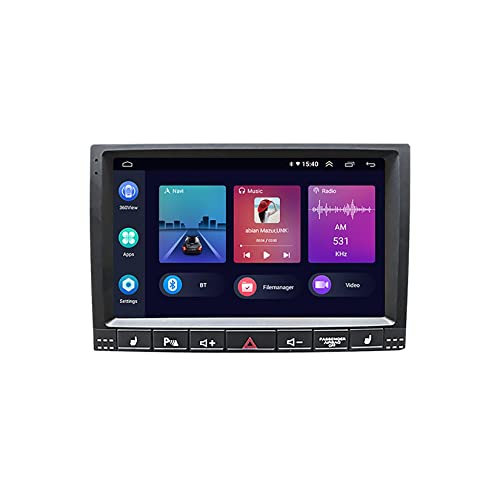 Android 11 Radio Auto Stereo GPS Navigation Für Vw Volkswagen Touareg 2002-2012 mit 9 Zoll Touchscreen Multimedia Auto Radio unterstützt Bluetooth MirrorLink Lenkradsteuerung