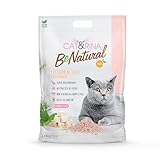 Cat&Rina BeNatural Tofu Katzenstreu 5,5 l, pflanzliche Katzenstreu, bis zu 30 Tage Gebrauch, entsorgt in Bio- oder Toilettensand.