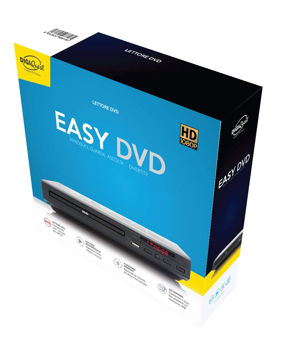 Digiquest DVD Player Easy, Schwarz