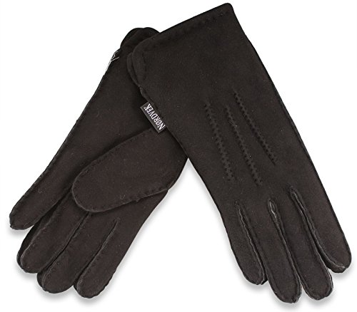 Nordvek - Herren Handschuhe aus 100% echtem Schaffell - Dick - # 306-100
