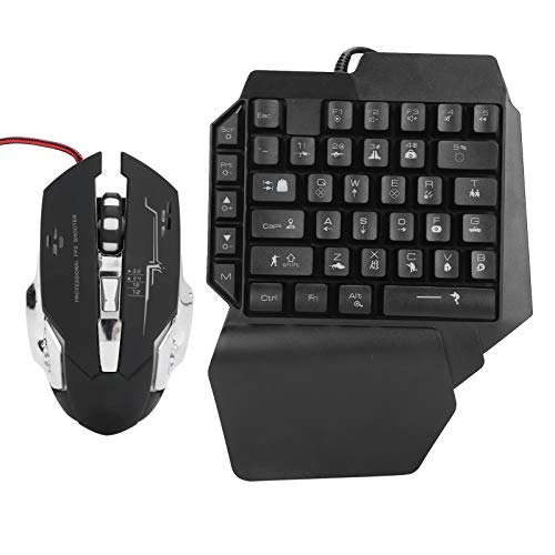 Einhand-Tastatur-Maus-Kombination E-Sport Gaming OTG-Adapter Computerzubehör für Videospielkonsolen für die Serien PS3 / PS4 / PS5 / Xbox360 / Xbox ONE/Xbox