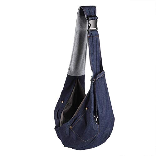 Pssopp Pet Sling Tragetasche Bequem Schultertasche Sling Tragetücher Faltbare Hundetasche Einzelner Schulterbeutel für Kleine Hunde und Katzen Outdoor Reisen