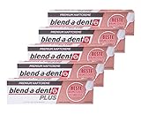 5x Blend a dent Plus Premium Haftcreme KRÜMELSCHUTZ 40g für Voll und Teilprothesen