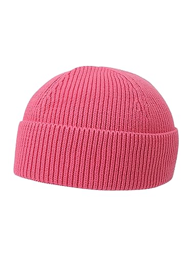 MELAWEAR Kurze Rippstrick Mütze RAFI, Farbe:pink