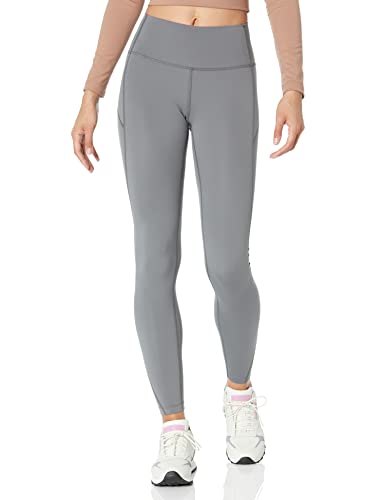 Core 10 Damen Second Skin Yoga-Leggings hohe Taille 71 cm volle Länge, Dunkelgrau, XS