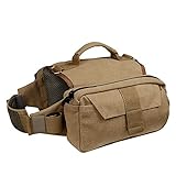 Soapow Dog Pack Hound Hund Satteltasche Rucksack mit 2 Seitentaschen für Hunde Reisen Camping Wandern