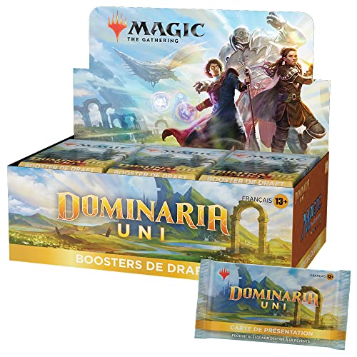 Draft Magic Booster-Box: The Gathering Dominaria Uni, 36 Booster und Präsentationskarte (französische Version)