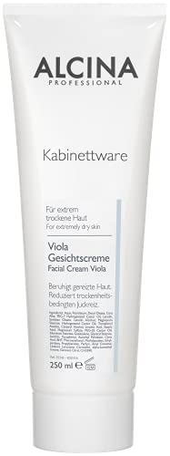 ALCINA Viola Gesichtscreme - 1 x 250 ml - Trockene Haut - Reduziert trockenheitsbedingten Juckreiz - Bewahrt vor Schuppenbildung