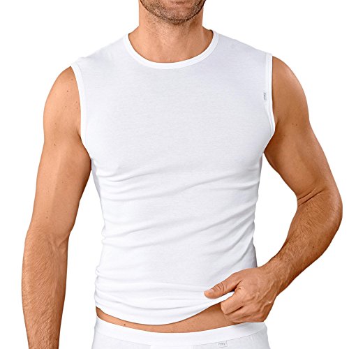 Mey Basics Serie Noblesse Herren Shirts ohne Arm Weiß 6
