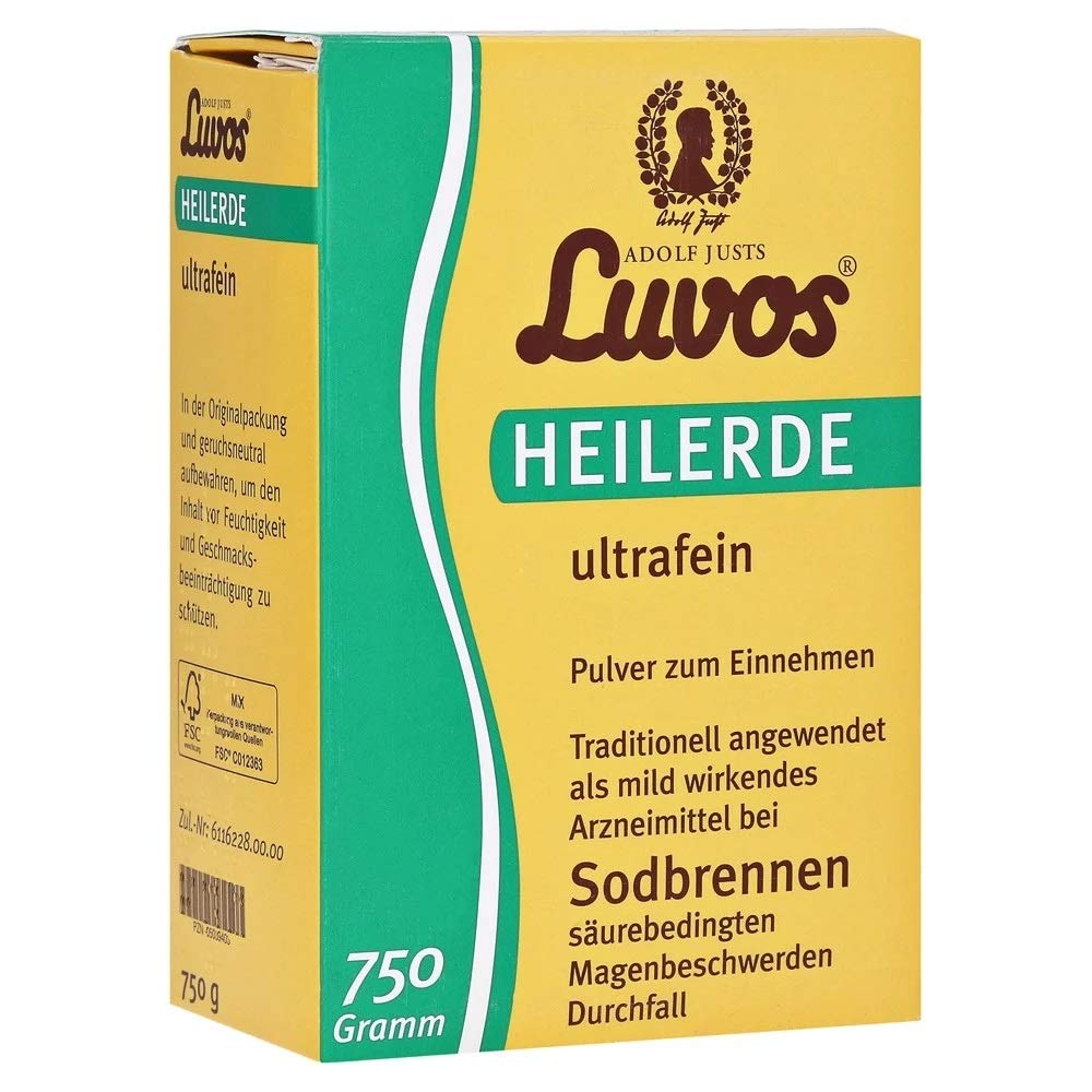Luvos-heilerde ultrafein Pulver Spar-Set 2x750g. Wirkt gegen Sodbrennen, säurebedingte Magenbeschwerden und Durchfall
