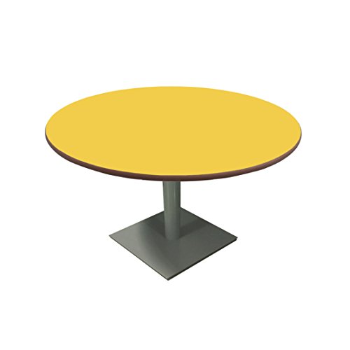 Mobeduc 500627.10B176 Sitzungstisch, niedrig, Größe 6, 100 x 75 cm, Metall, gelb
