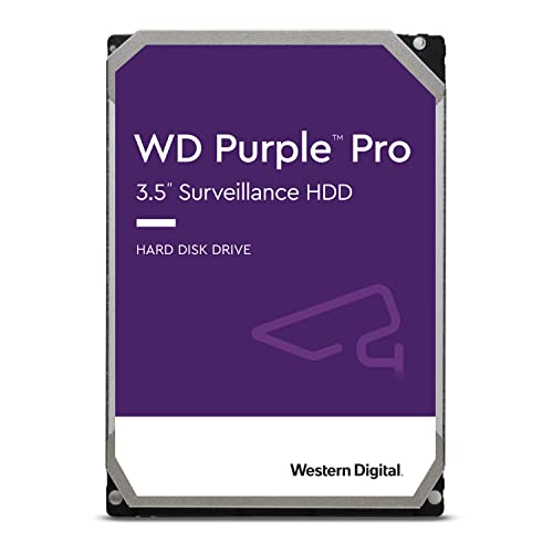 WD Purple Pro 18 TB Smart Video 3,5 Zoll interne Festplatte – Allframe AI – 550 TB/Jahr, 512 MB Cache, 7200 RPM, 5 Jahre Garantie