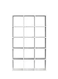 FORTE Mauro Regal 3x5 Fächer, Holzwerkstoff, Weiß, (B*H*T): 107,2 x 176,3 x 32,12cm