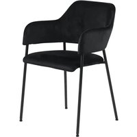 Stuhl - schwarz - 54 cm - 82 cm - 55 cm - Stühle > Esszimmerstühle - Möbel Kraft