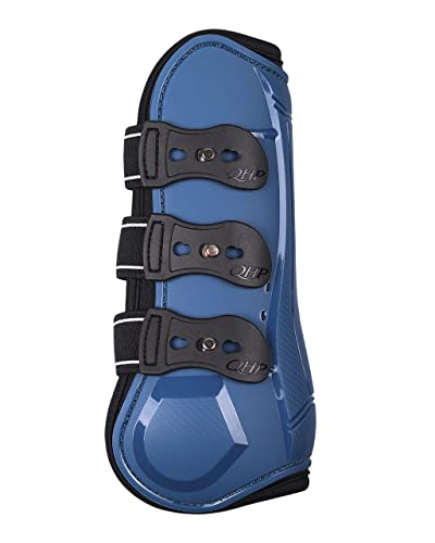 QHP Gamaschen Champion mit elastischen Schnellverschlüssen Airflow-Neoprenfutter (Vollblut, Steel Blue)