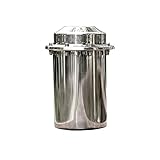 XMRISE wasserdichte Zeitkapsel aus Edelstahl, korrosionsbeständig, langlebig,verschließbar, Behälter für die Zukunft 7.87 inch/20cm