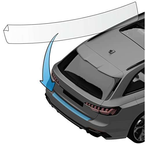 MisterLacky - Lackschutzfolie passend für Renault Kangoo (II) ab BJ 2021 Ladekanten-Schutz transparent320µm als Kratzschutz Stoßstangenschutz mit Rakel-Werkzeug
