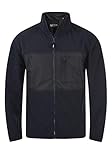 Indicode Birch Herren Fleecejacke Sweatjacke Jacke mit Stehkragen, Größe:L, Farbe:Navy (400)