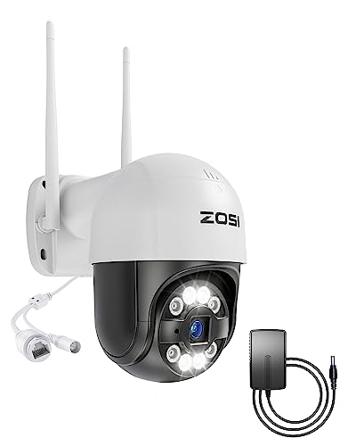 ZOSI 3MP Außen WLAN Überwachungskamera mit Netzteil, Zusatzkamera Ersatzkamera für ZOSI 1080P 3MP WiFi NVR System (ZR08DP/ZR08JP)