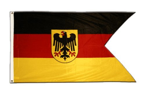Flagge Deutschland Dienstflagge der Seestreitkräfte Deutsche Marine - 90 x 150 cm