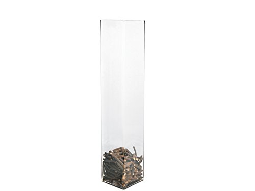 H&H Vase Glass Transparent Framework 15 cm h 70 Decoration House