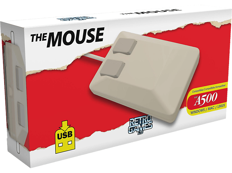 PLAION (UE) The A500 Mini Mouse (INT), Gaming Mouse, Beige