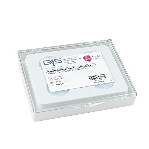 GVS Filter Technology, Filter Disc, PTFE, 0.45µm, 25mm, 100/pk